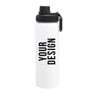 Personalised Aluminium 850ml water bottle (White)