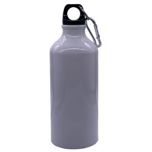 Blank 600ml White Aluminium Water Bottle